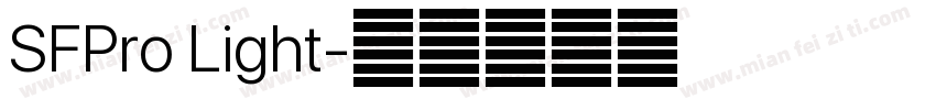 SFPro Light字体转换